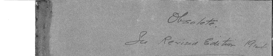 Handwritten annotation on the OS 404 cover: Obsolete. See Revised Edition 1914.